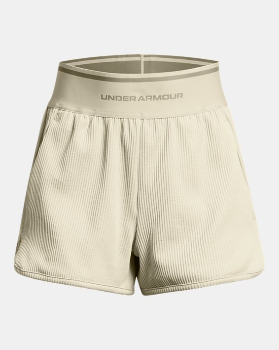 Women's UA Journey Rib Shorts in Brown image number 4